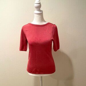 Ann Taylor Knit Top  Color: Pumpking/Coral  Size: XS